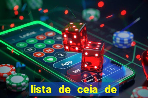 lista de ceia de natal completa